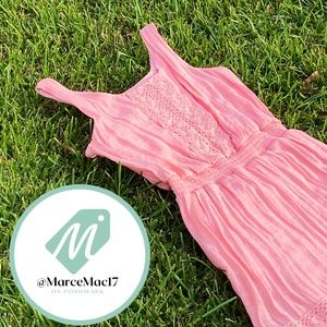 Wrangler Coral Pink Summer Maxi Dress - SIZE LARGE